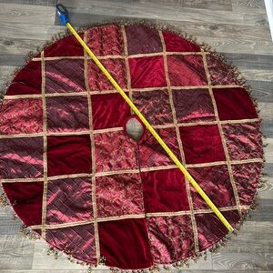 Christmas tree skirt approximately 46”